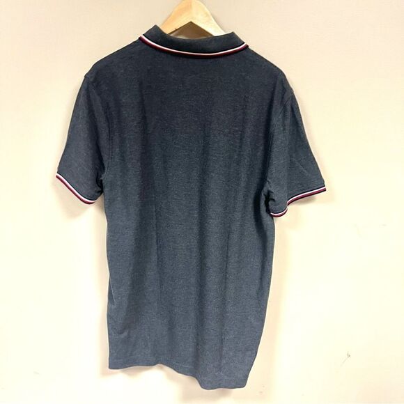 Tommy Hilfiger solid wicking grey polo Sz L - Picture 6 of 10